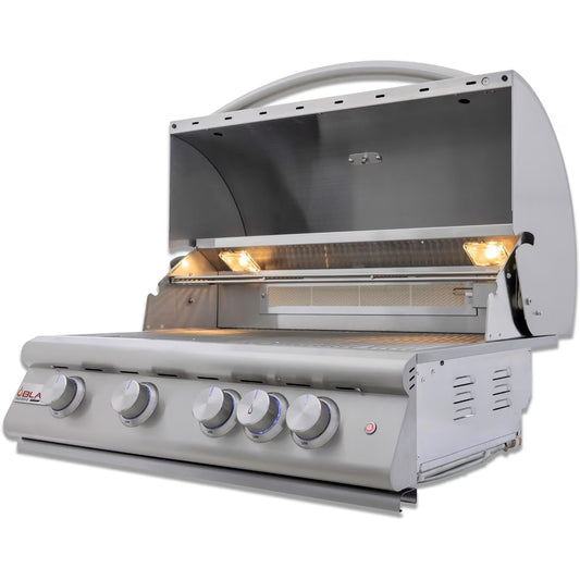Blaze LTE+ Marine Grade 32-Inch 4-Burner Built-In Propane/Natural Gas Grill w/ Lift-Assist Hood & Rear Infrared Burner