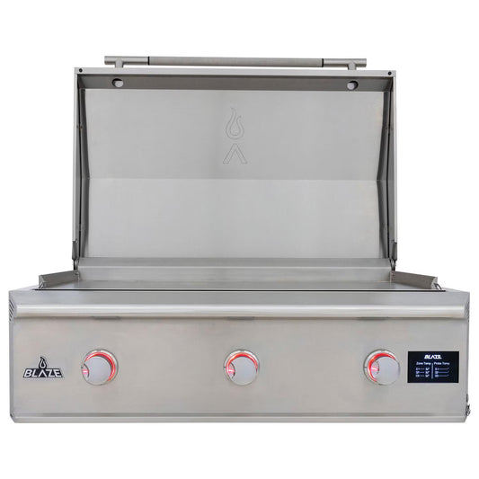 Blaze LTE PRO 40-Inch Built-in Propane/Natural Gas Griddle w/ Digital Temperature Screen & Lift-Assist Lid